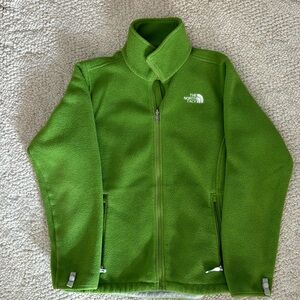 Beautifully green North Face fleece jacket